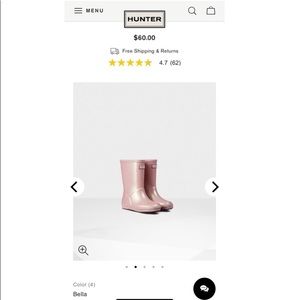 Beautiful hunter baby rain boots